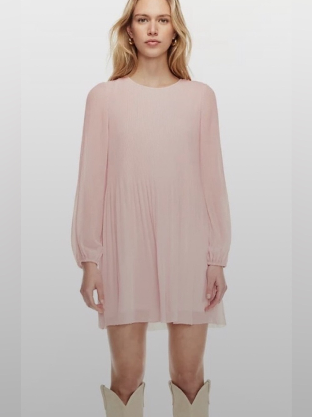 Aritzia Daydreamer Mini Dress Blushed Rose NWOT
